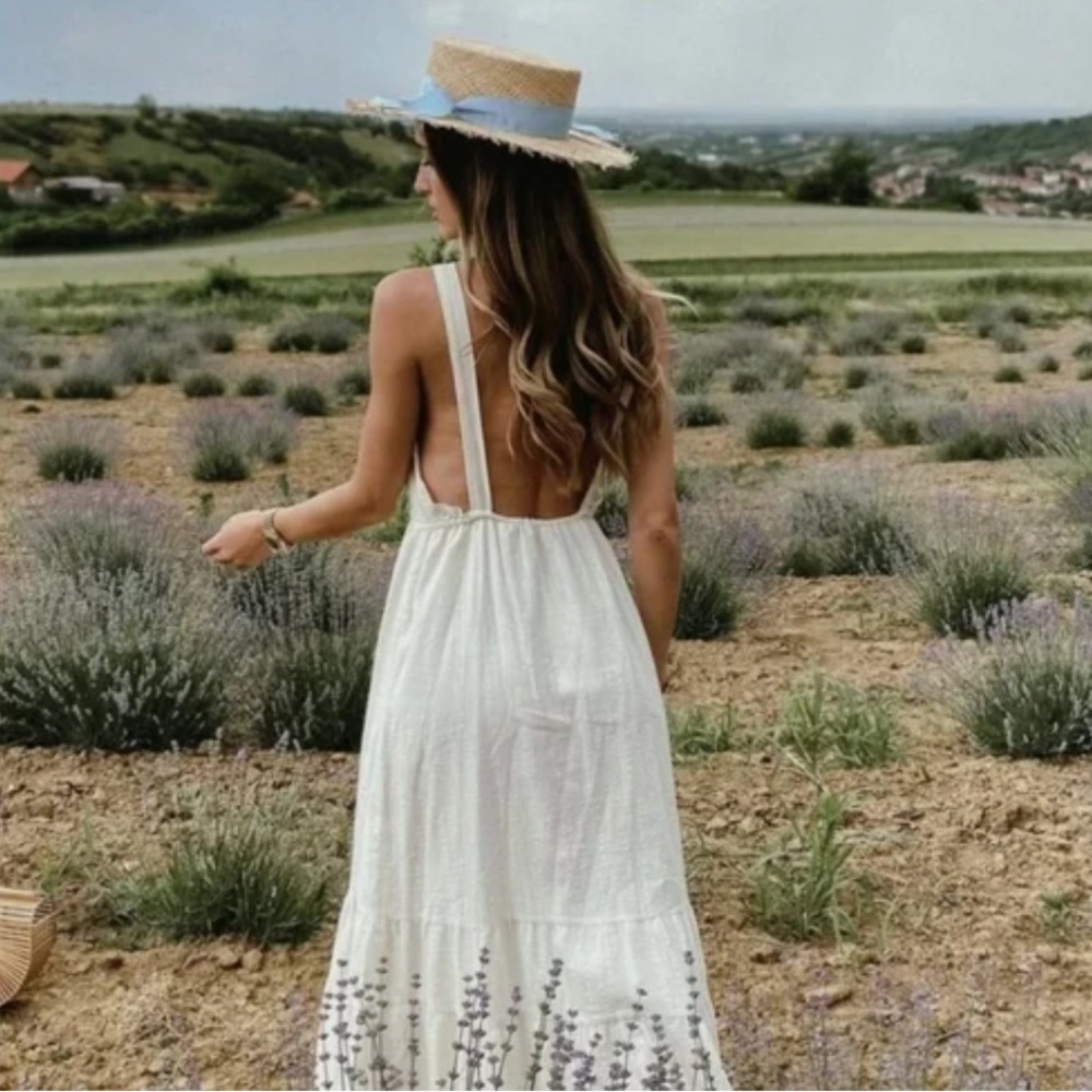 Zara Flowy Boho Maxi Dress